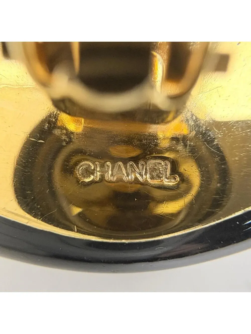 Chanel Cc Logo Round Clip-On Earrings #327519C82B